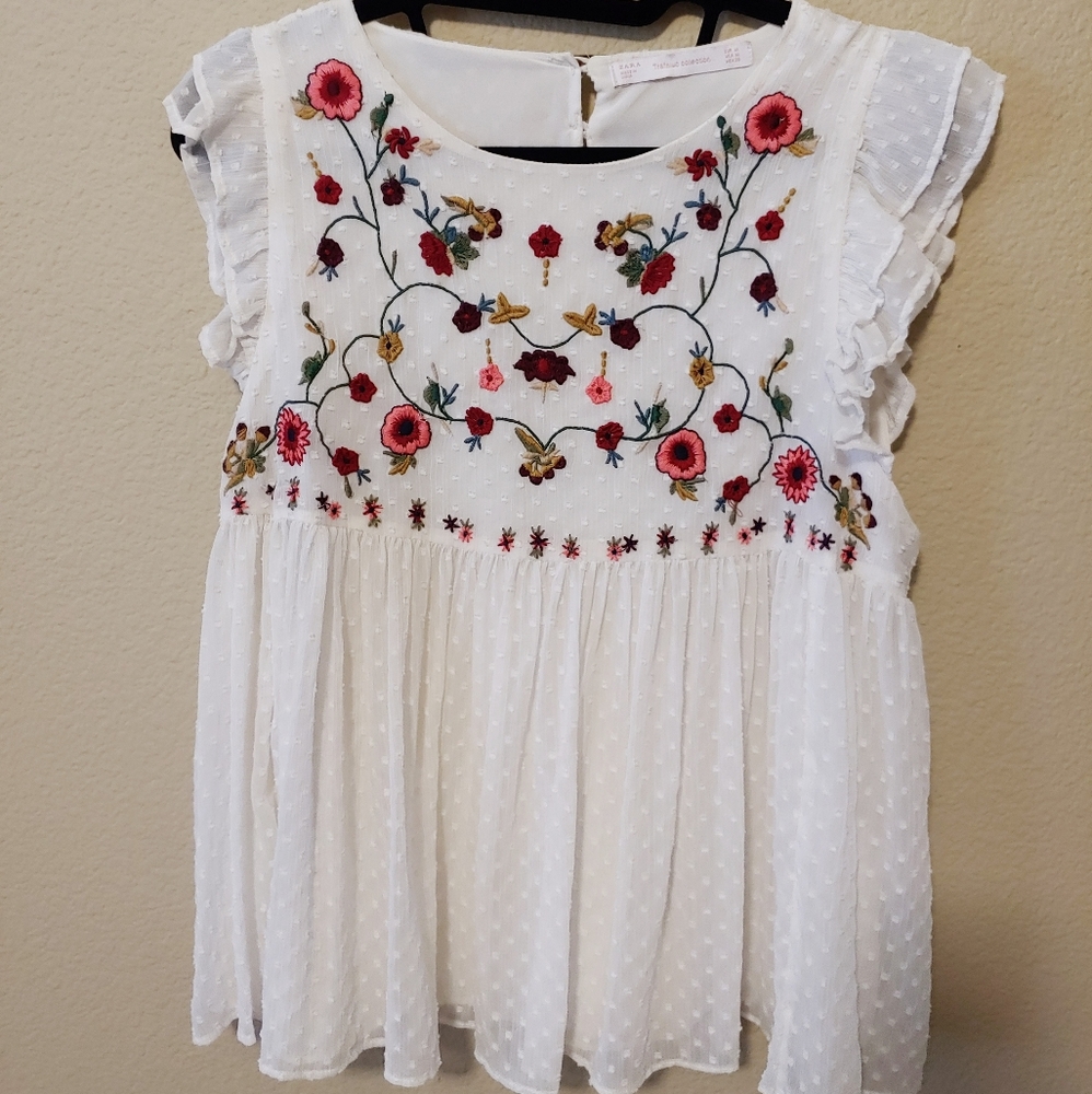 Zara | floral | blouse